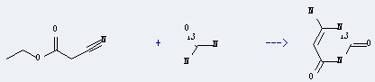 Urea-13C (6CI,9CI) can be used to produce 6-amino[2-13C]uracil with cyanoacetic acid ethyl ester.